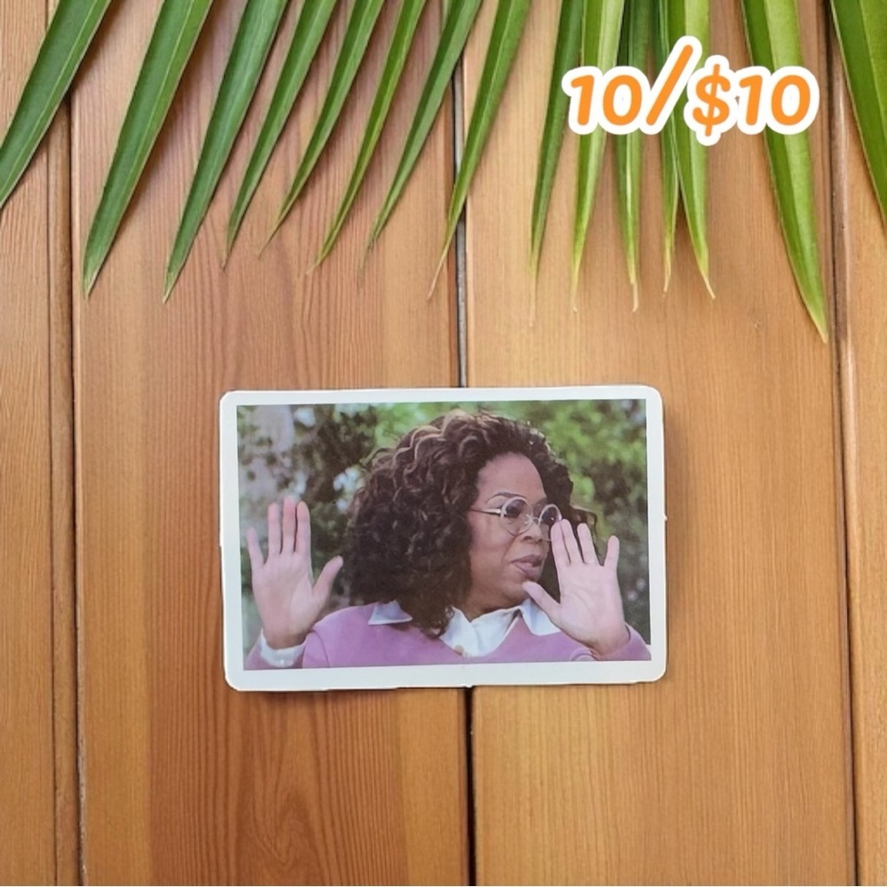 Funny Oprah Hands Up Meme Sticker – Waterproof Vinyl
